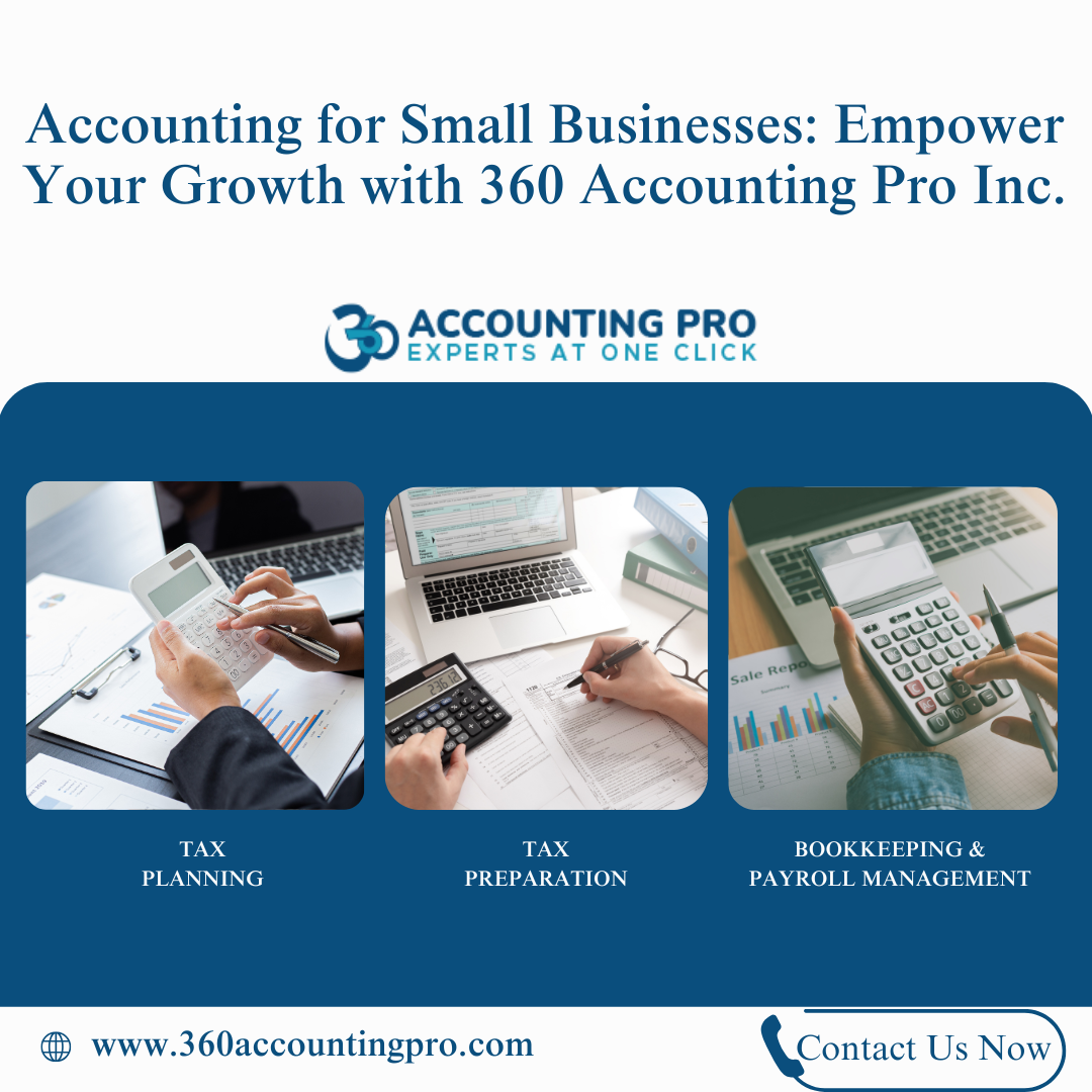 Accounting for Small Businesses: Empower Your Growth with 360 Accounting Pro Inc.