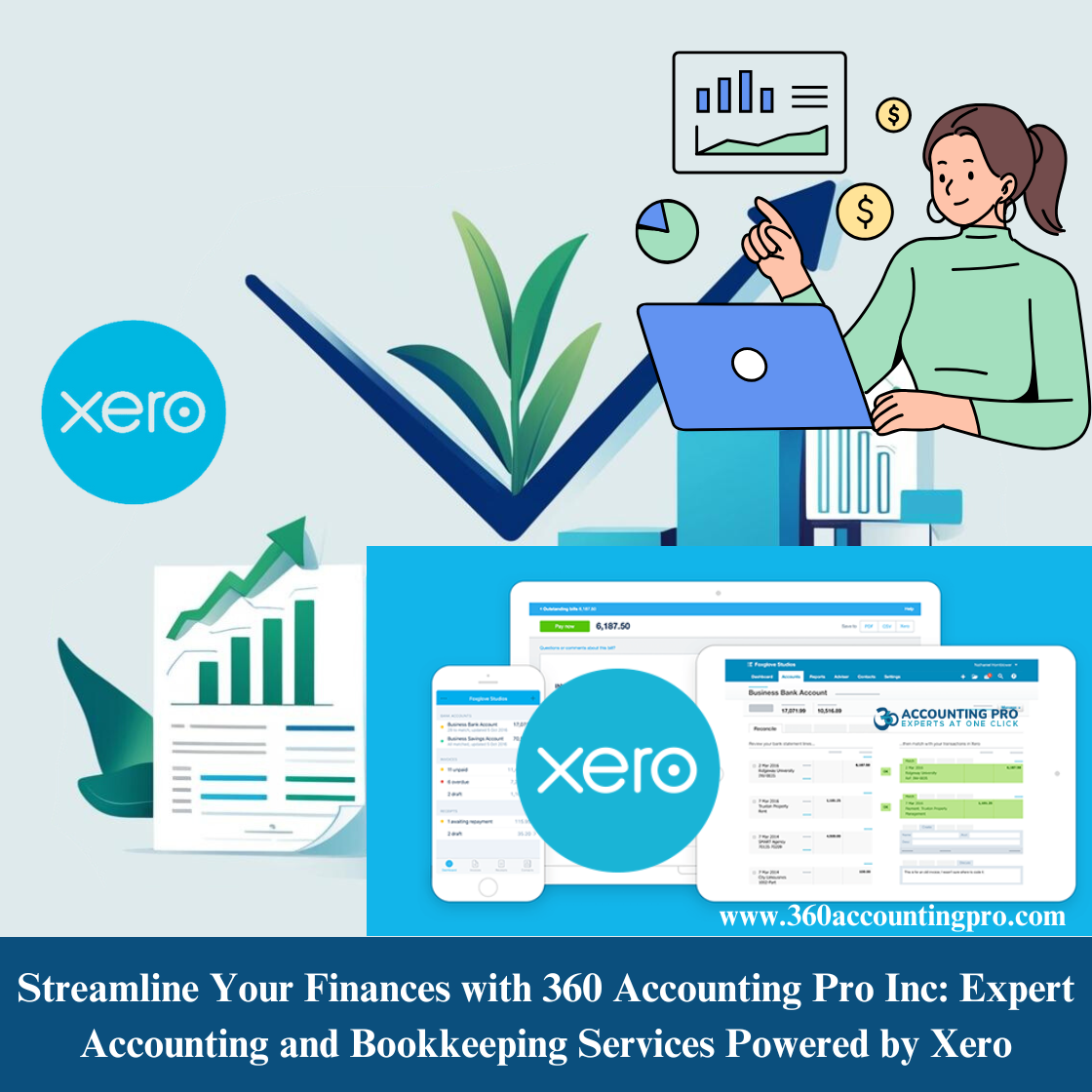 Streamline Your Finances with 360 Accounting Pro Inc: Expert Accounting and Bookkeeping Services Powered by Xero